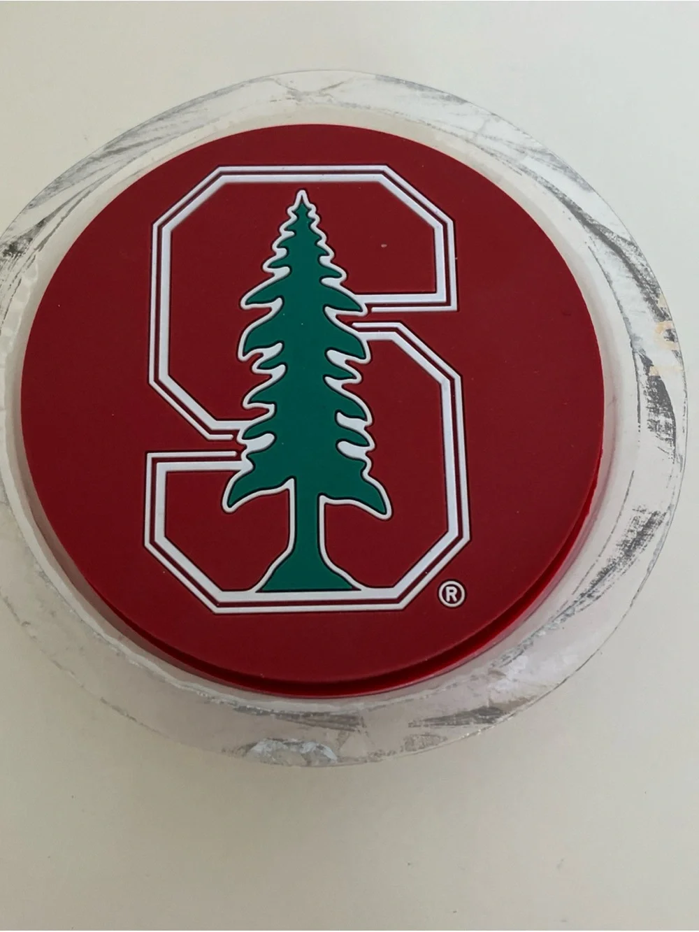 Stanford University Logo'd Beverage Coasters SET OF 4 - Silicone-like material
